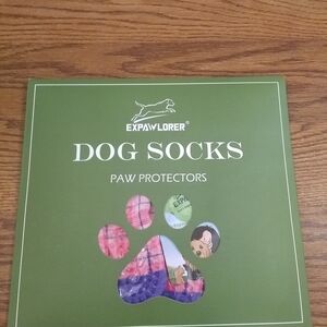 Expawlorer Pink & Purple Dog Socks Paw Protectors